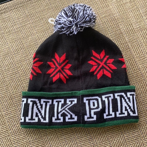 COPY - Christmas Victoria secret pink beanie hat nwot Tis the Season - Picture 10 of 10
